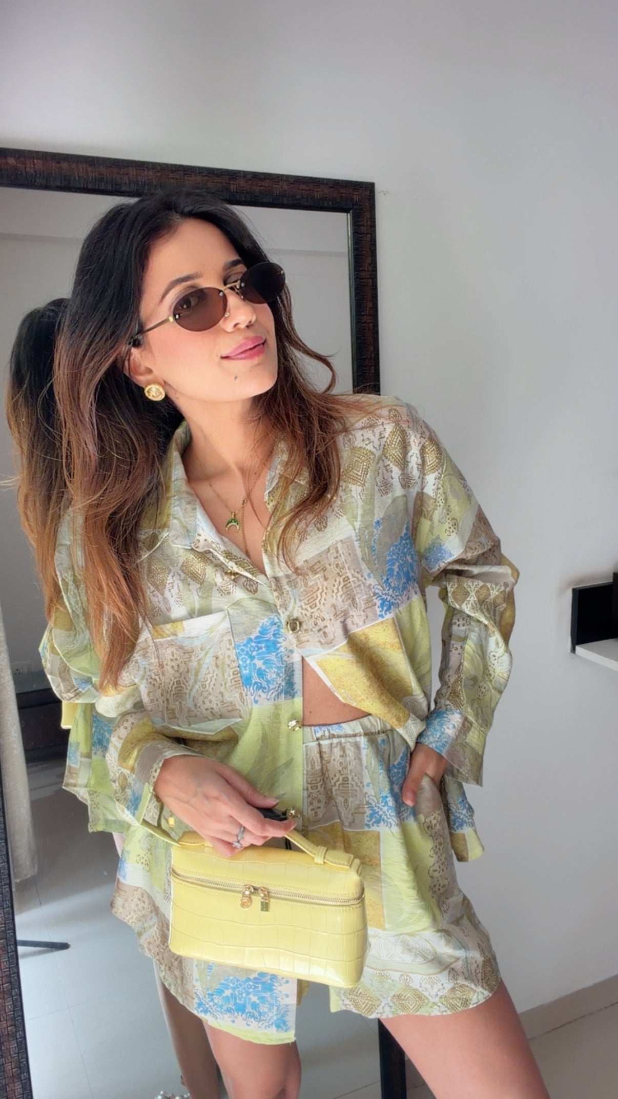 Sage Mosaic Printed Co-ord Set