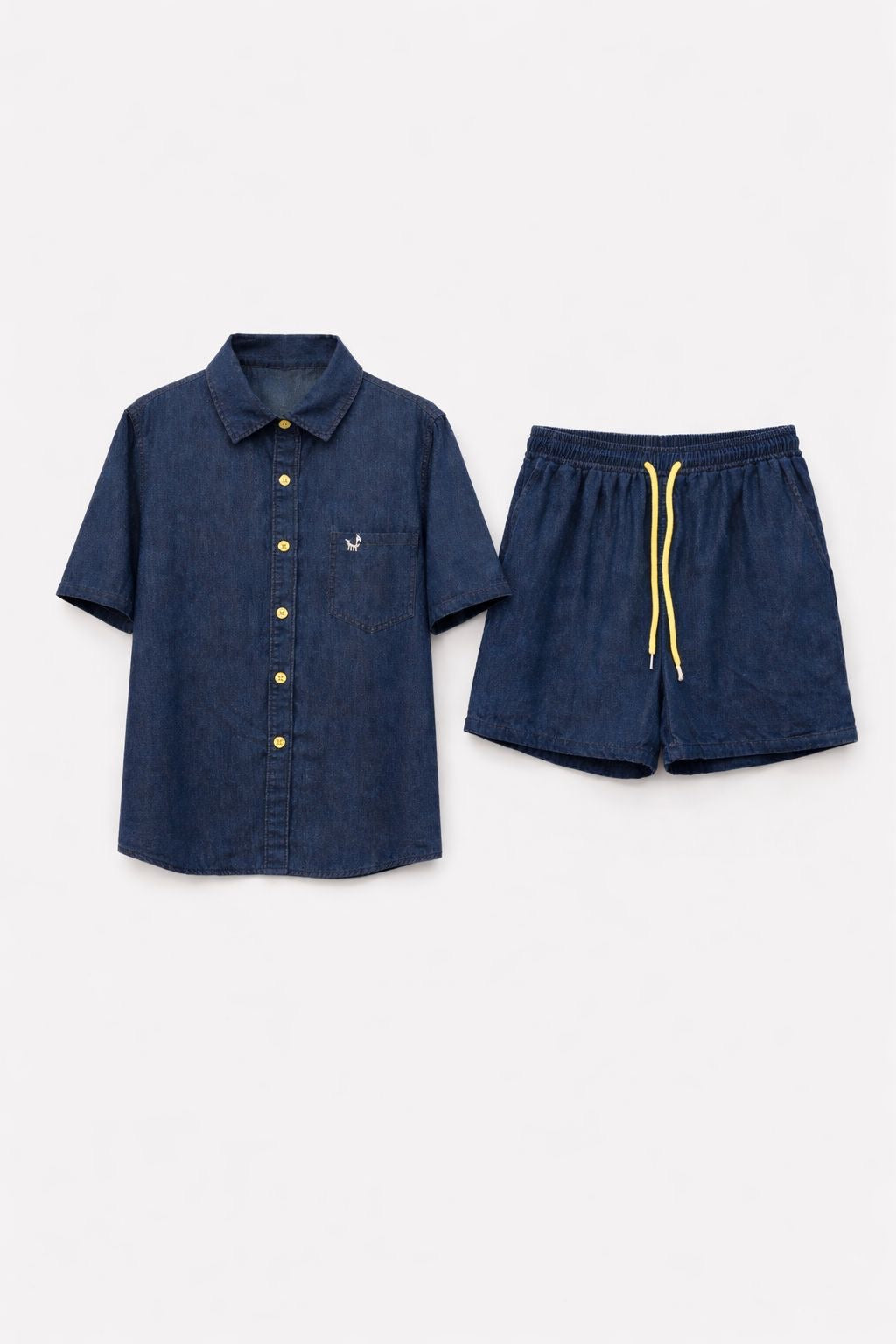 Denim Classic Shorts Co-ord