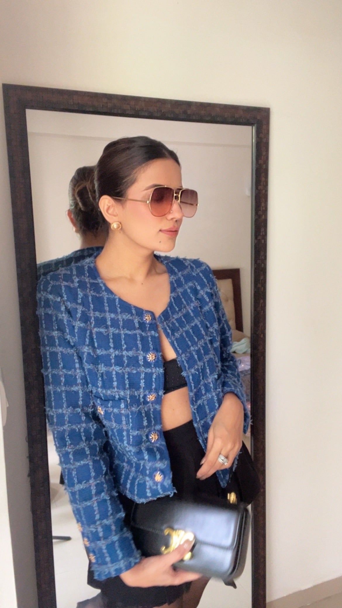 Blue Tweed Fall Jacket