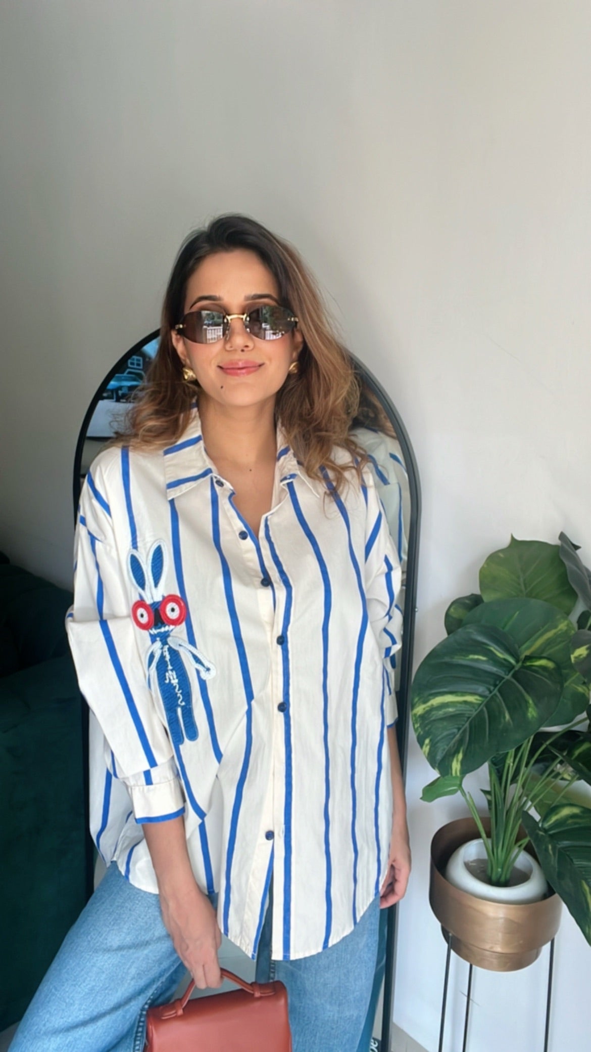 Graphic Poplin Stripe Shirt