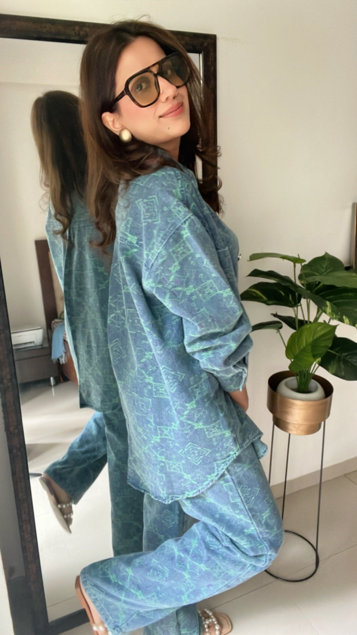 Denim Rustic Shirt and Relaxed Fit Co-ord