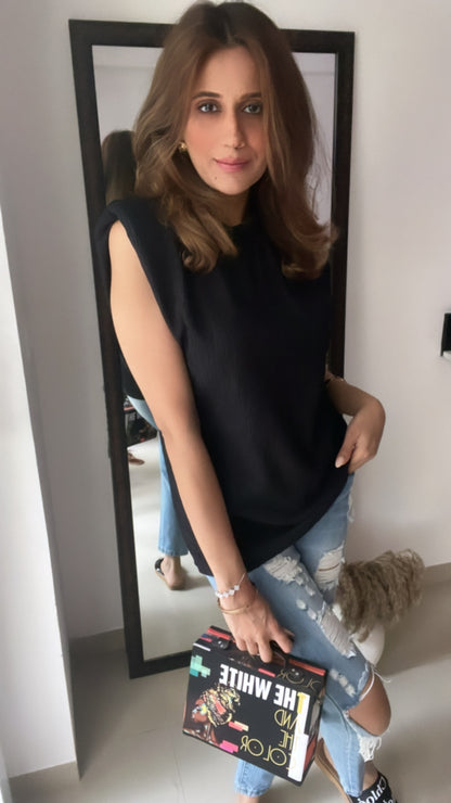 Shoulder Padded Top