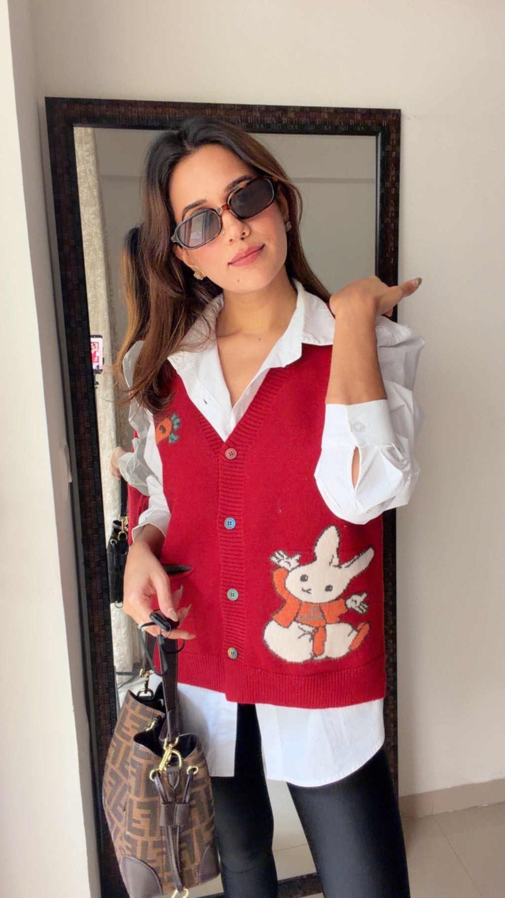 Buttoned Knit Fall Vest