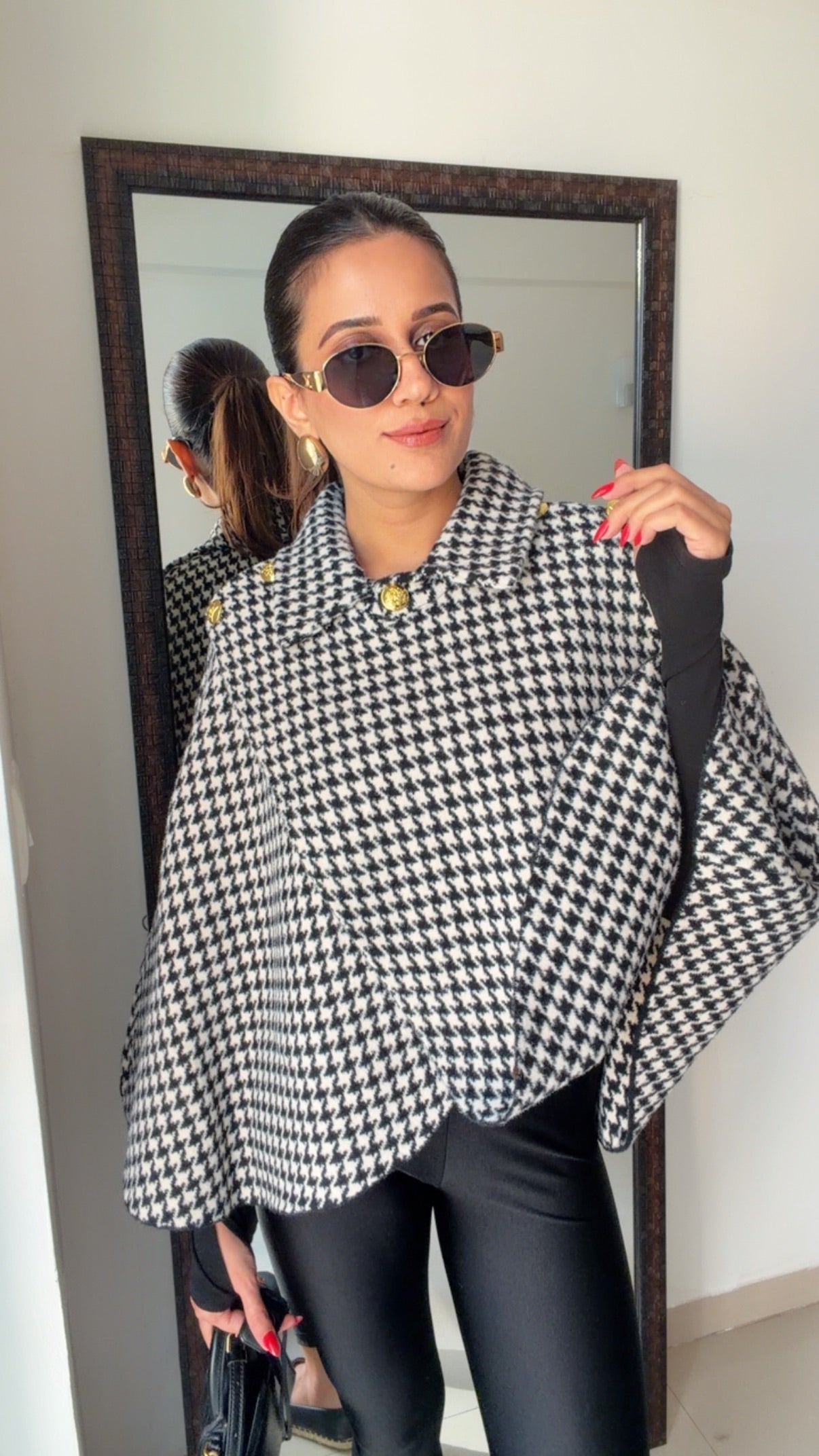 Luxe Woolen Fall Cape Jacket