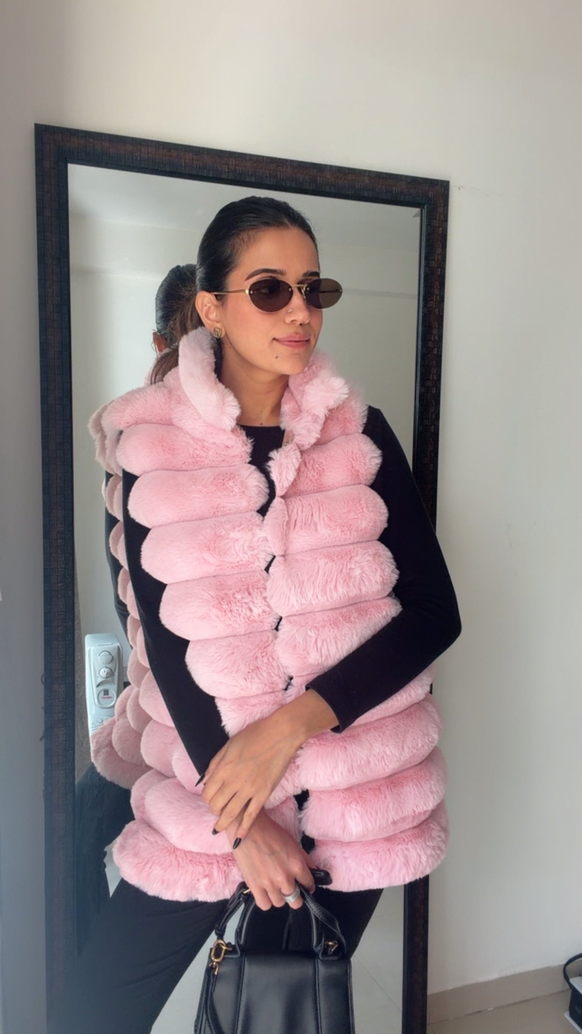 Luxe Bubble Faux Fur Fall Vest