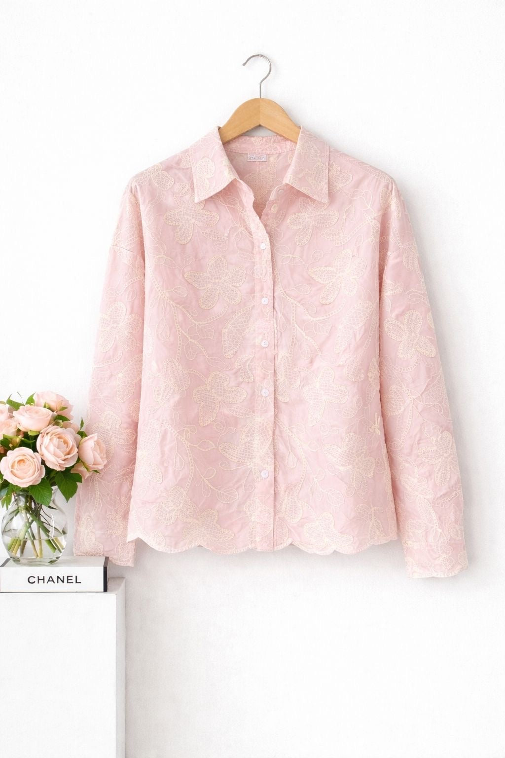Thread Embroidered Poplin Shirt
