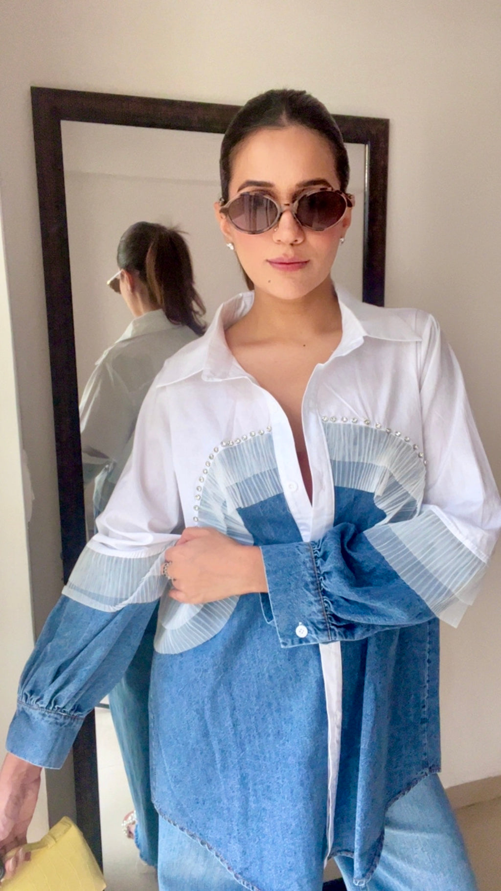 Studded Poplin Shirt