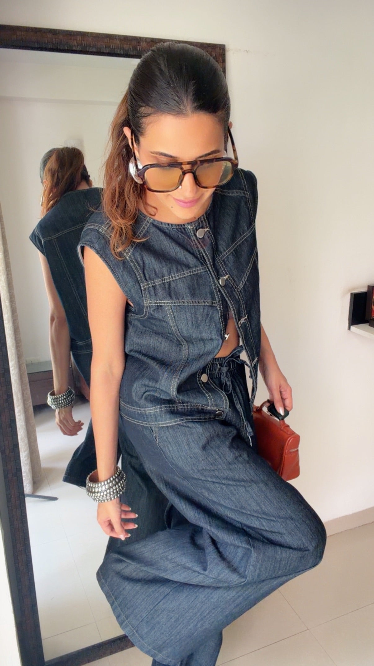 Relaxed Denim Co-ord Set