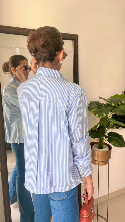Poplin Drawstring Shirt
