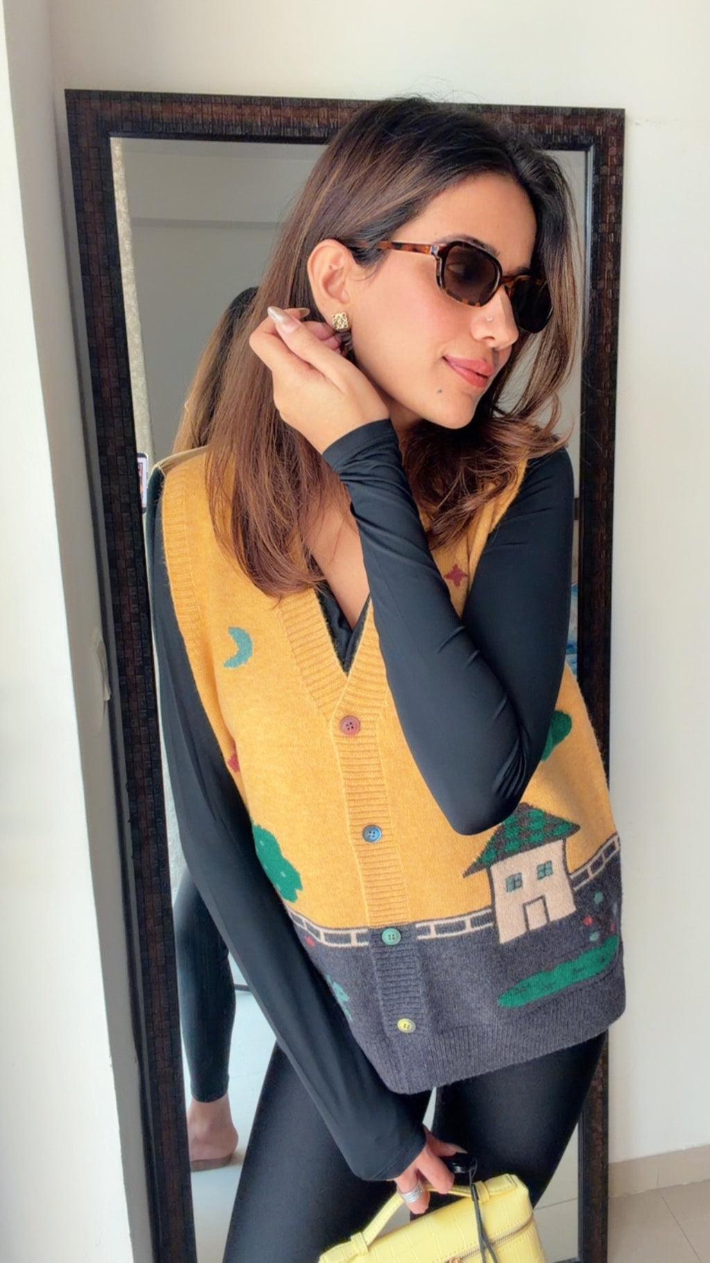 Festive Knit Fall Vest