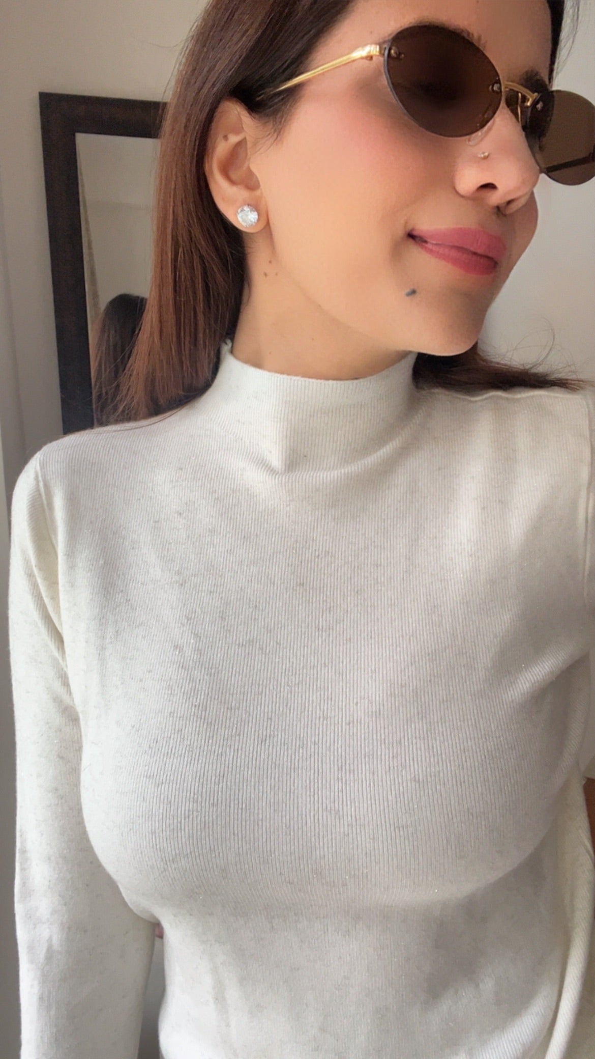 Polo Neck Layered Fall Top