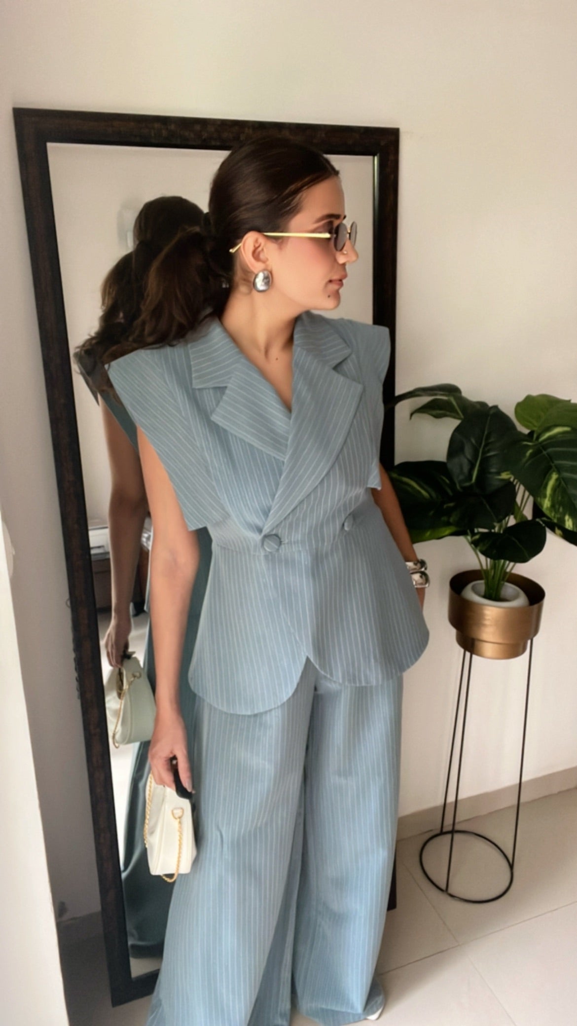 Double Breasted Pinstripe Co-ord