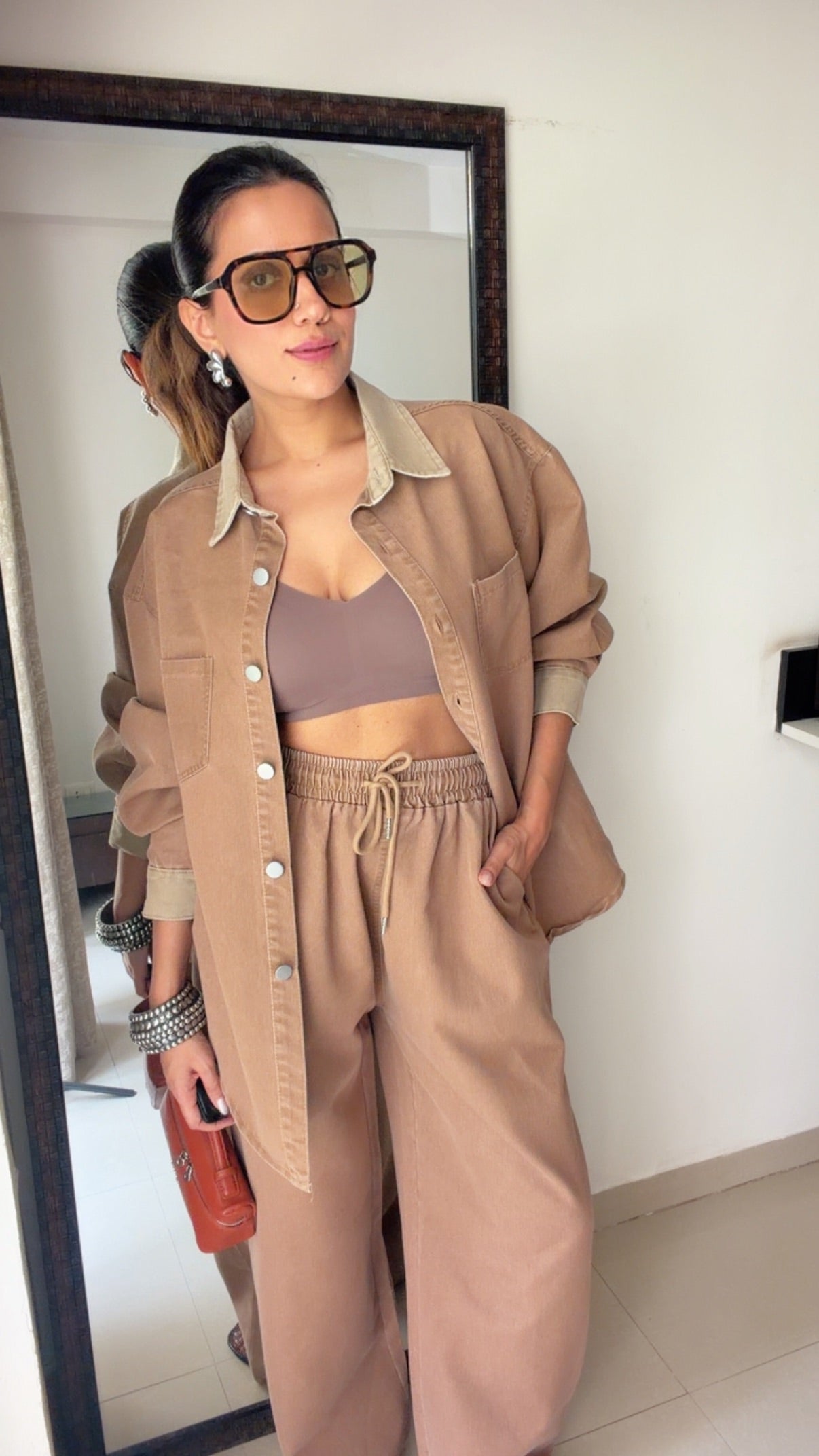 Brushed Denim Co-ord Set