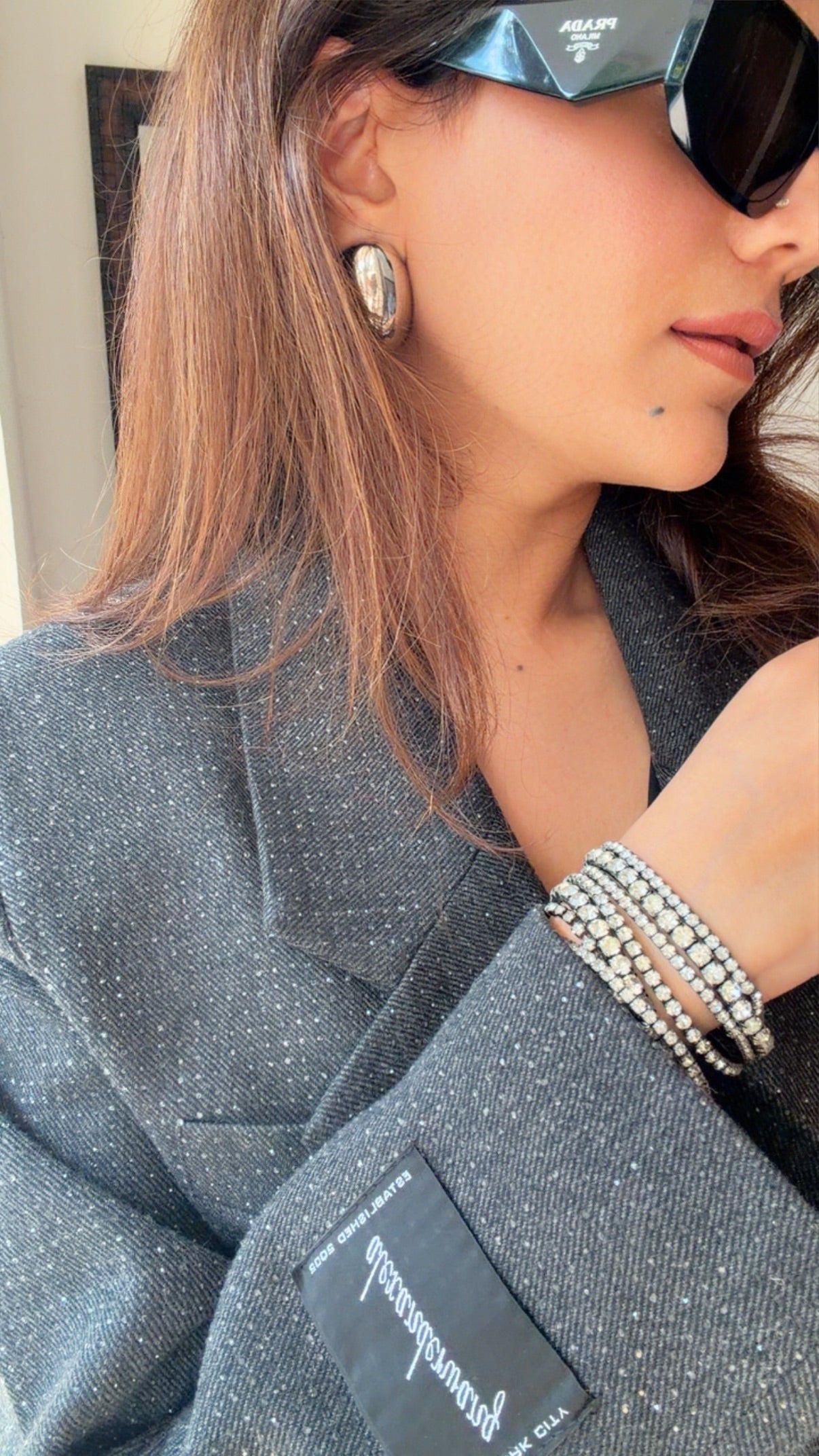 Swarovski Studded Fall Coat