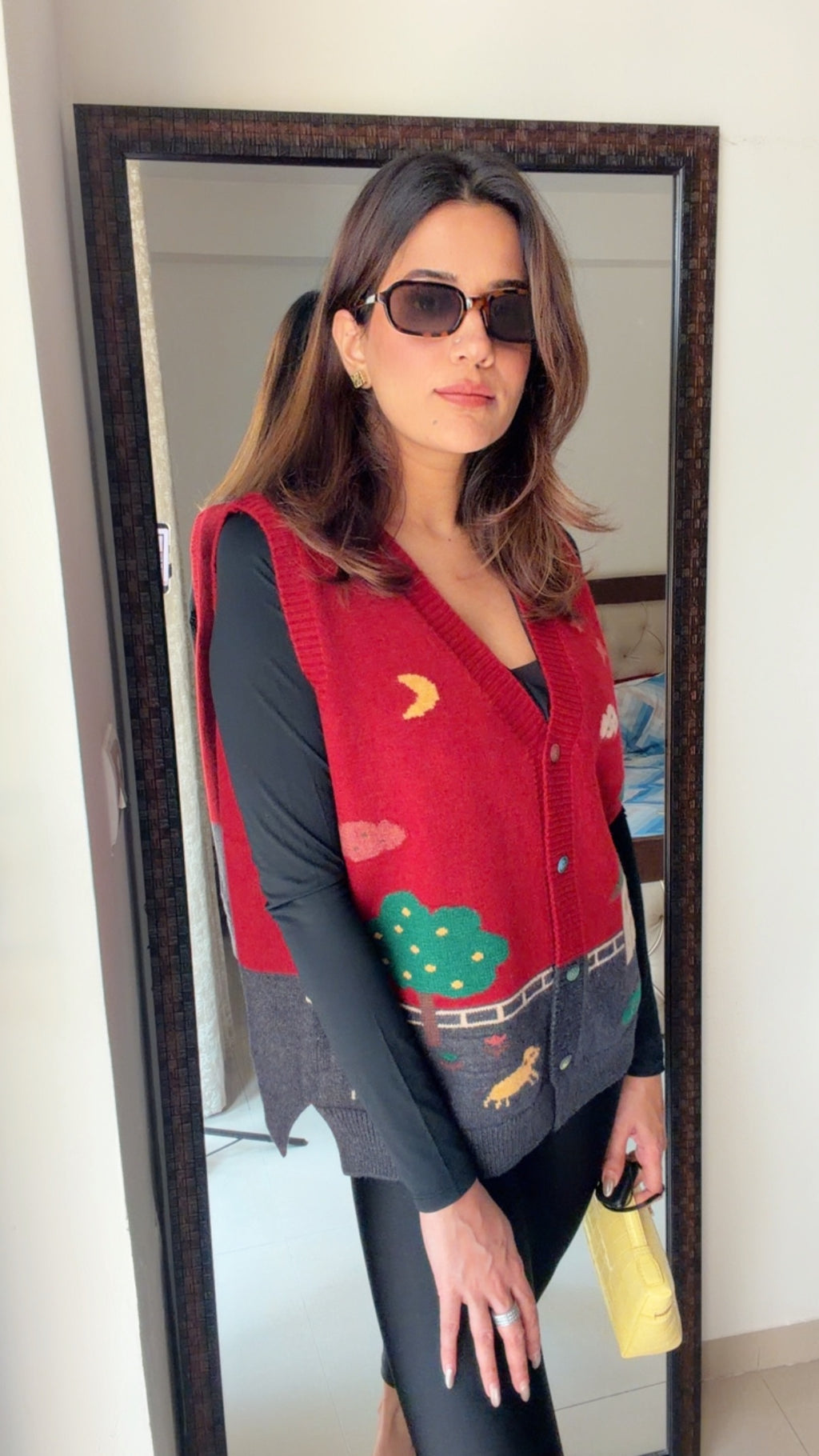 Festive Knit Fall Vest