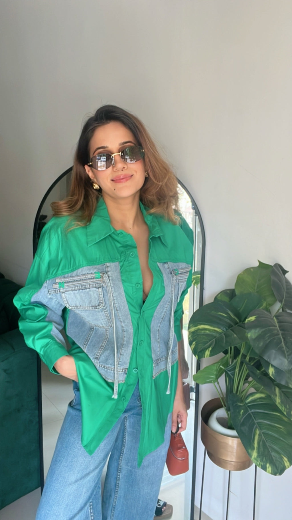 Denim Patch Pocket Poplin Shirt