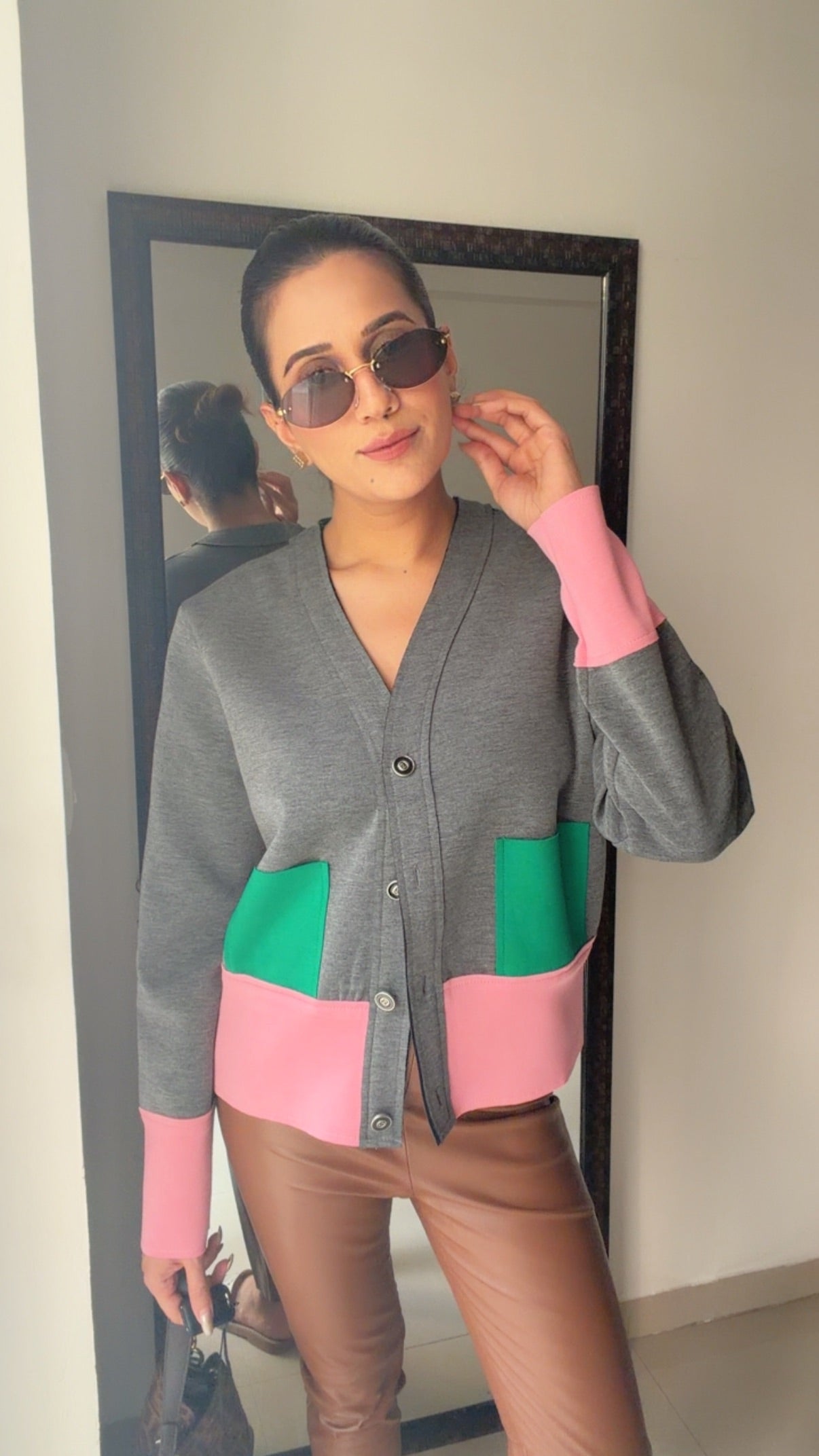 Colorblock Fall Cardigan
