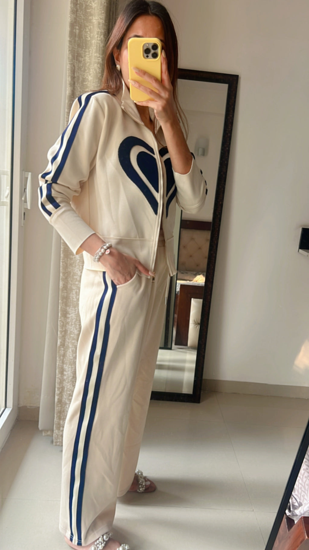 Heart Striped Fall Lounge Set