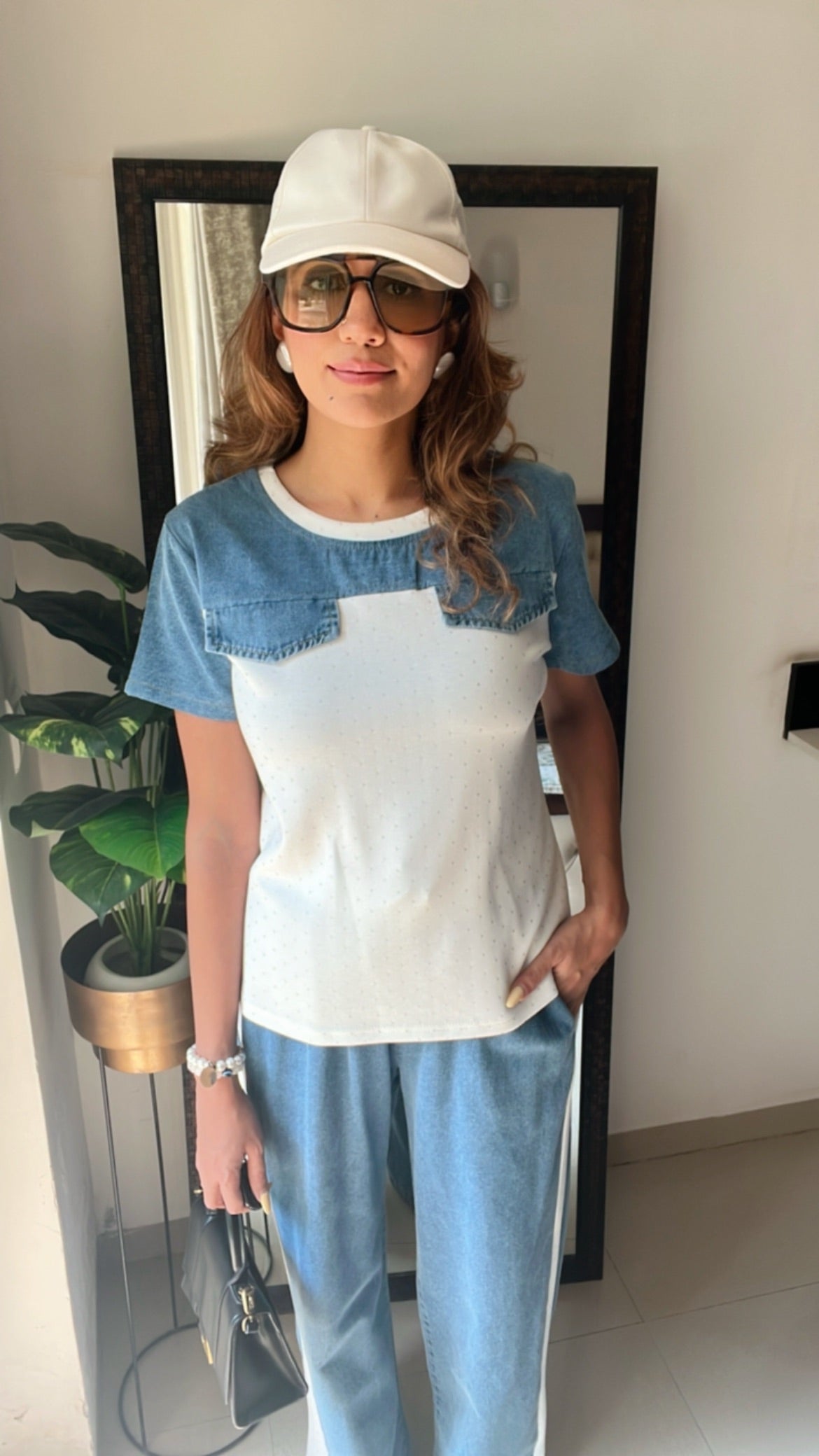 Denim Travel Lounge Set