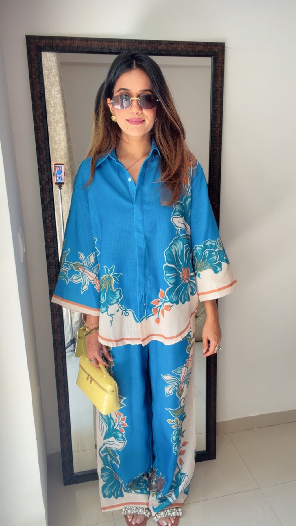 Azure Bloom Resort Co-ord Set