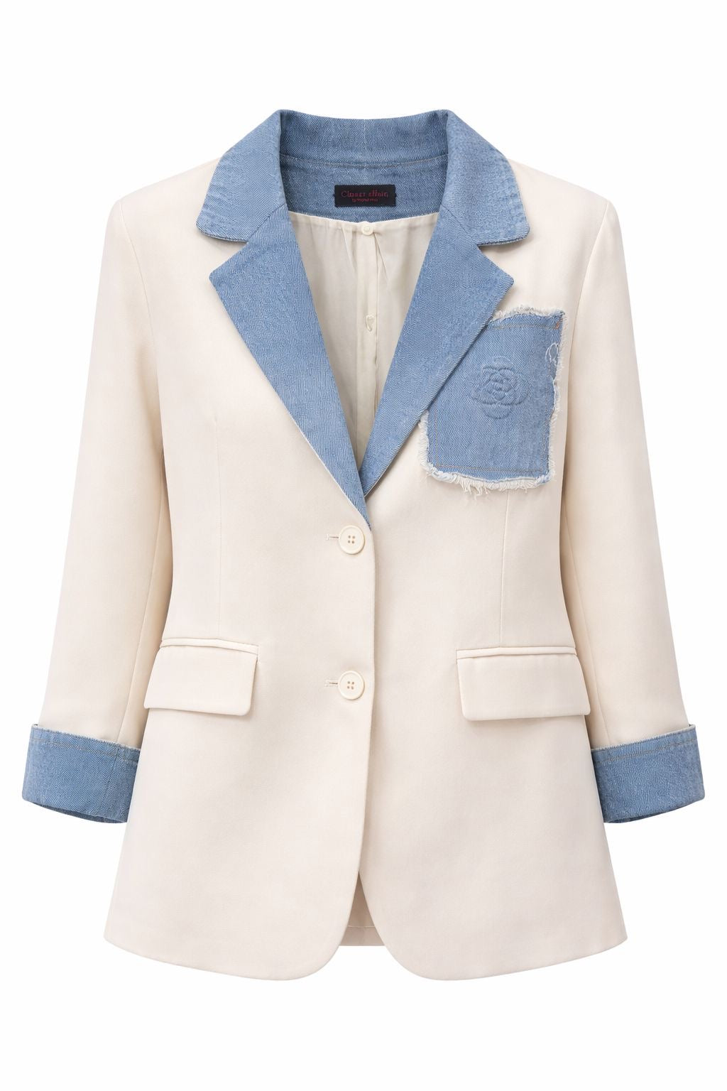 Denim Fall Detailed Coat