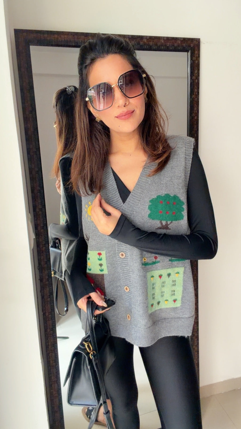 Festive Knit Fall Vest