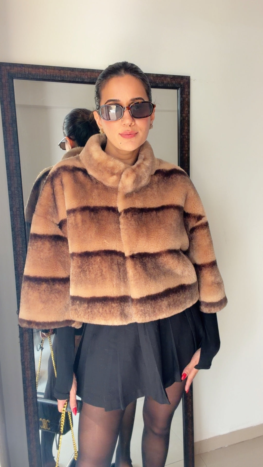 Ombre Luxe Faux Fur Fall Jacket