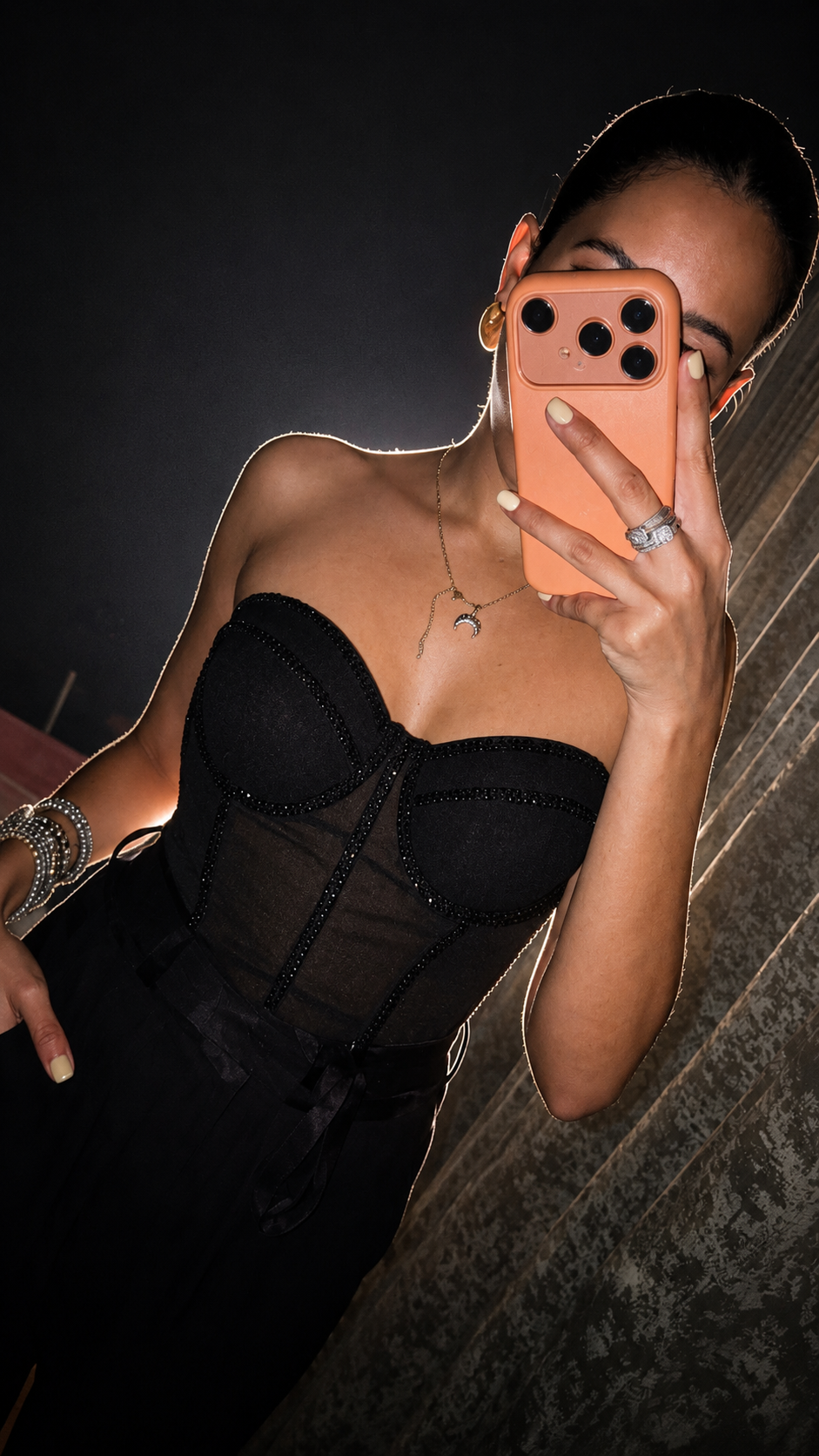 Glam Rhinestone Corset Top