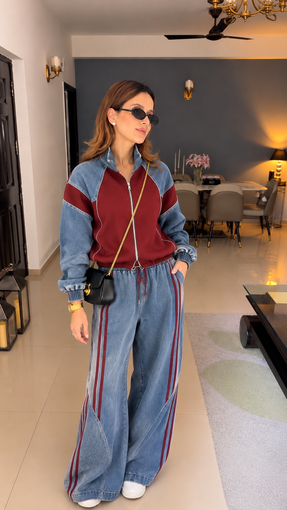 Off-Duty Denim Lounge Set