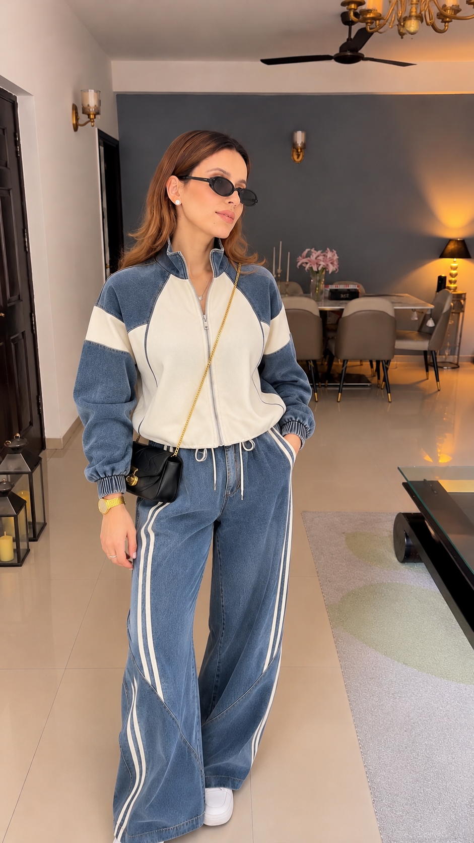 Off-Duty Denim Lounge Set