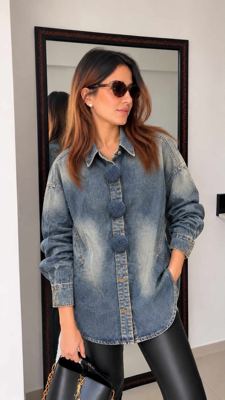 Oversized Denim Shirt