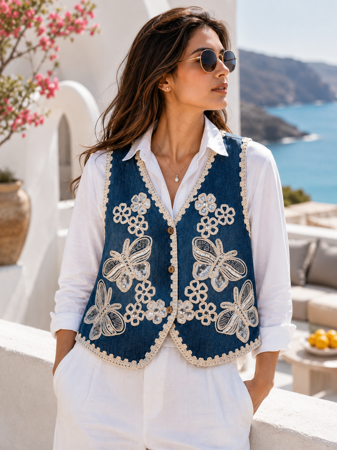 Premium Crocia Handwork Vest