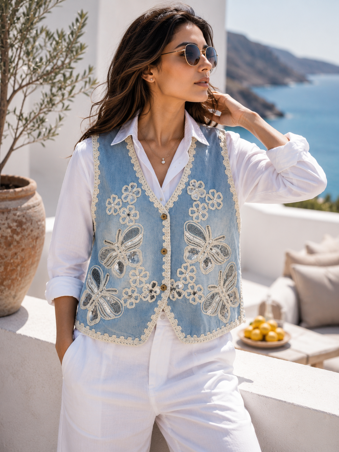 Premium Crocia Handwork Vest