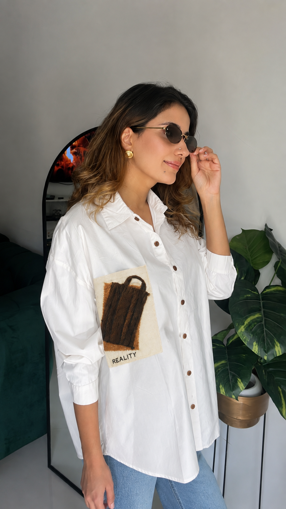 Knit Pocket Poplin Shirt