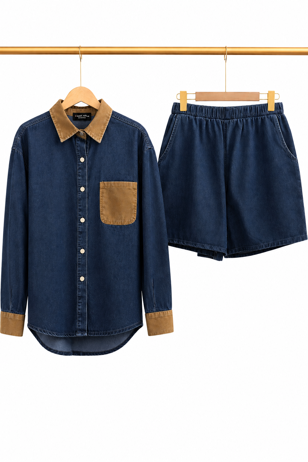 Classic Denim Shorts Co-ord