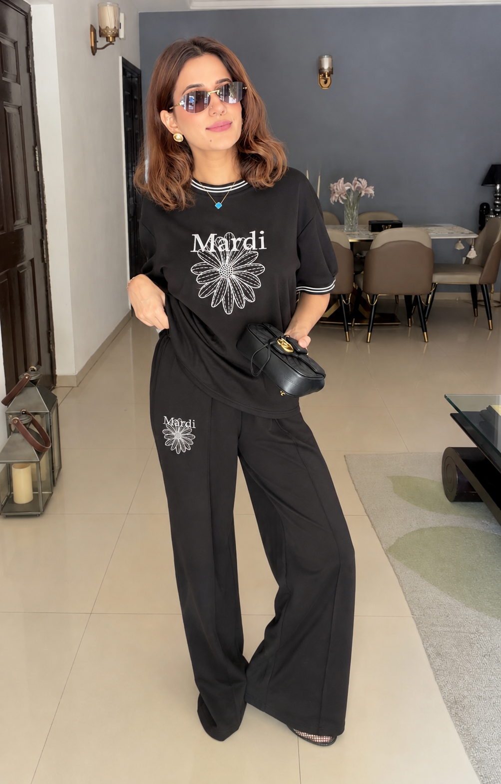 Floral Print Relaxed Lounge Set