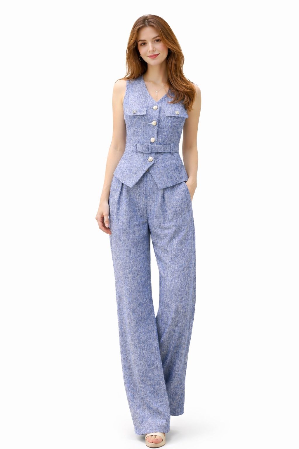Vest Belted Co-ord Set