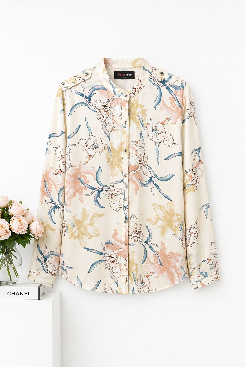 Floral Print Button-Down Shirt