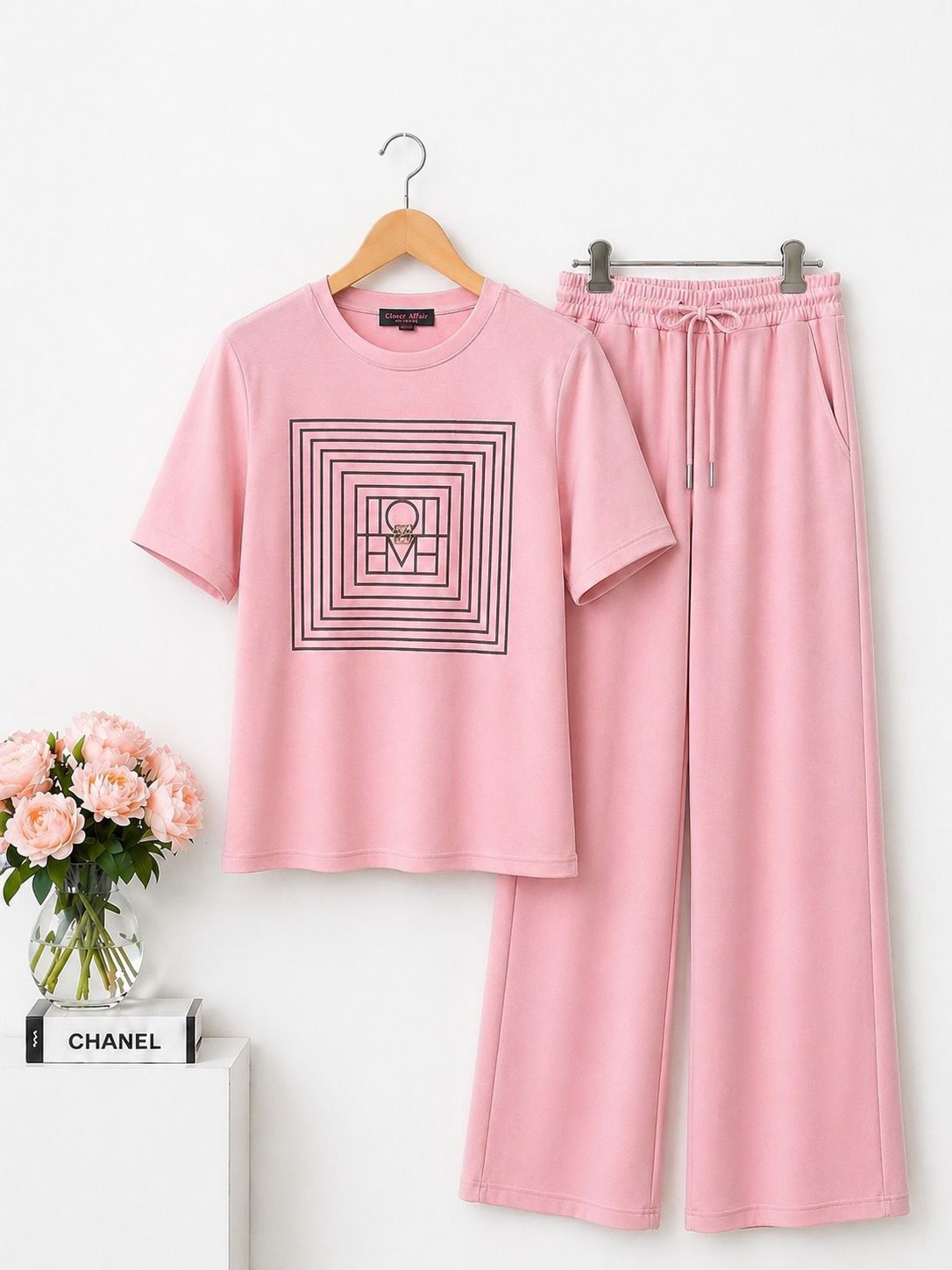 Blush Geometry Love Lounge Set