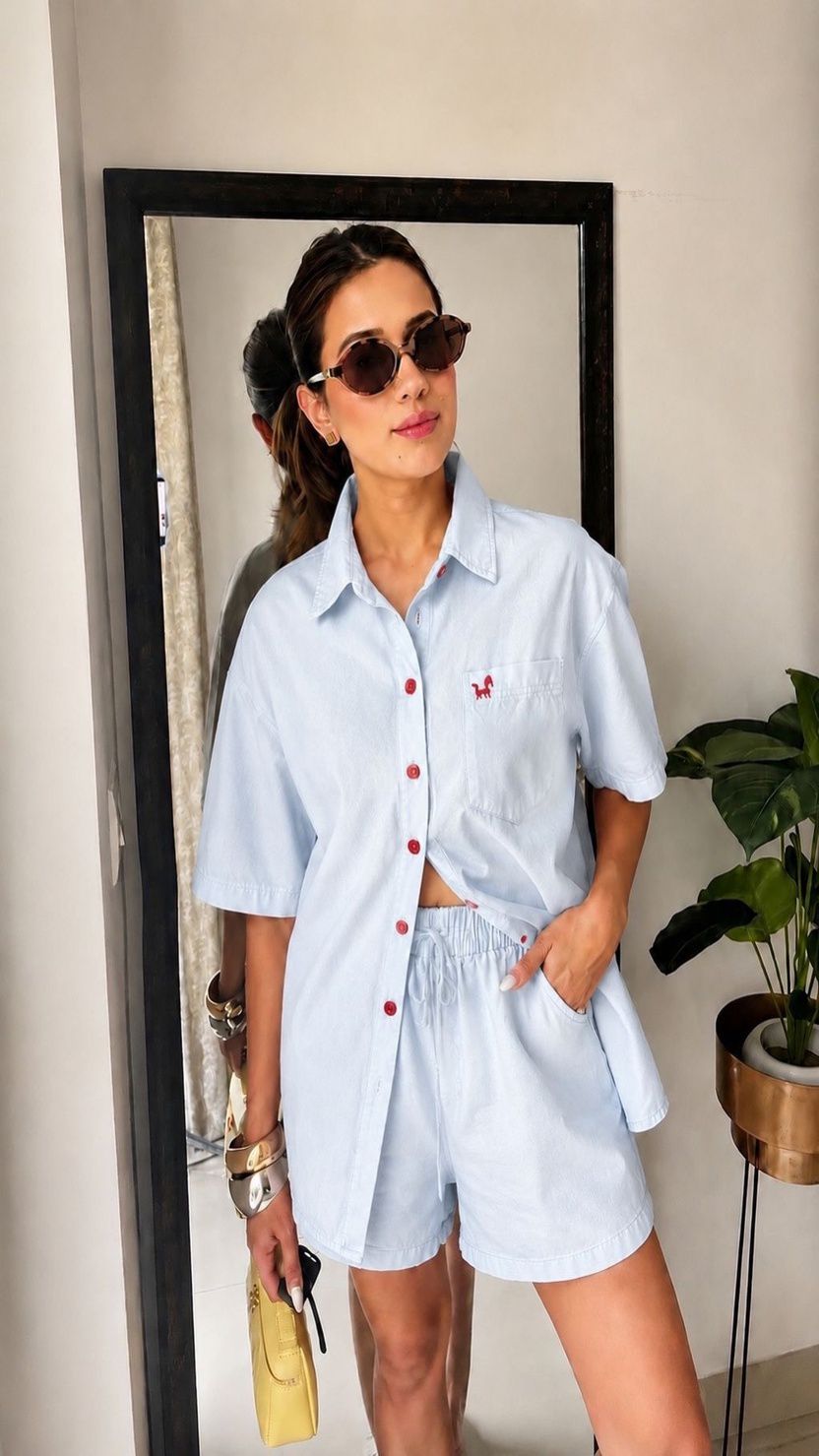 Light Summer Denim Co-ord Set