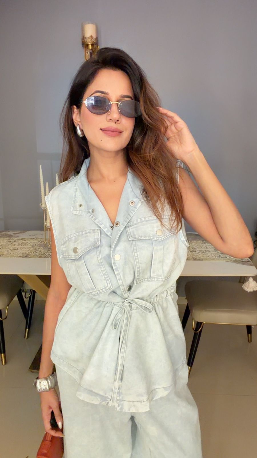 Utility Soft Denim Co-ord Set