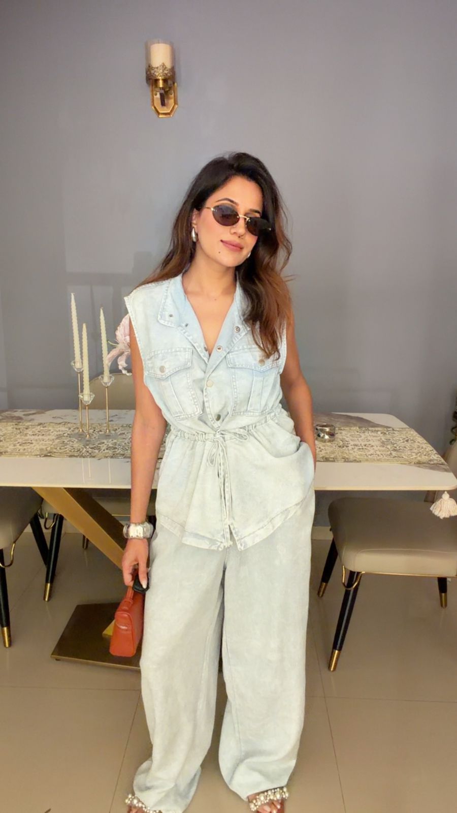 Utility Soft Denim Co-ord Set