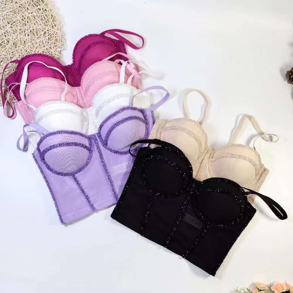 Glam Rhinestone Corset Top