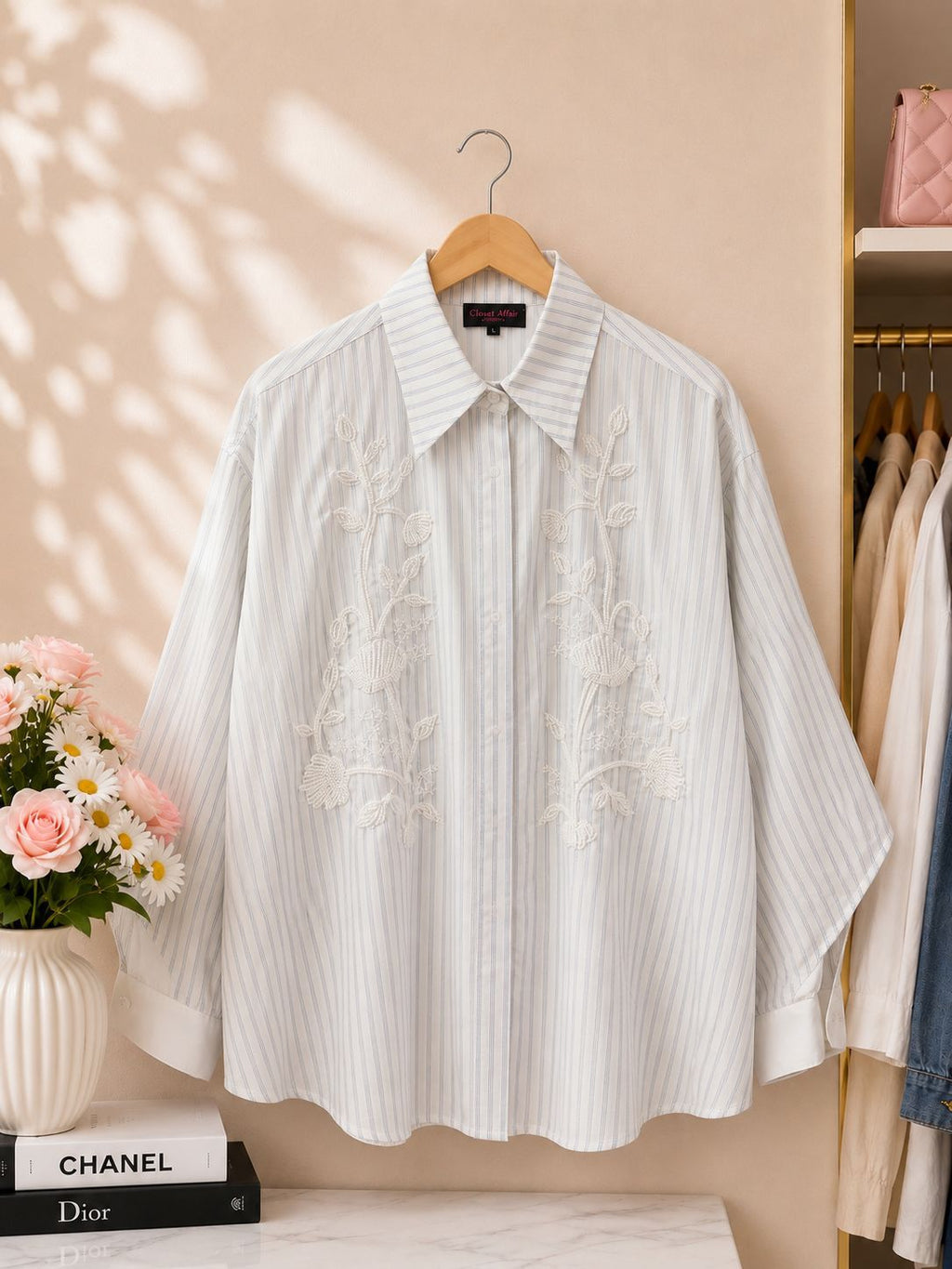 Floral Embroidered Shirt