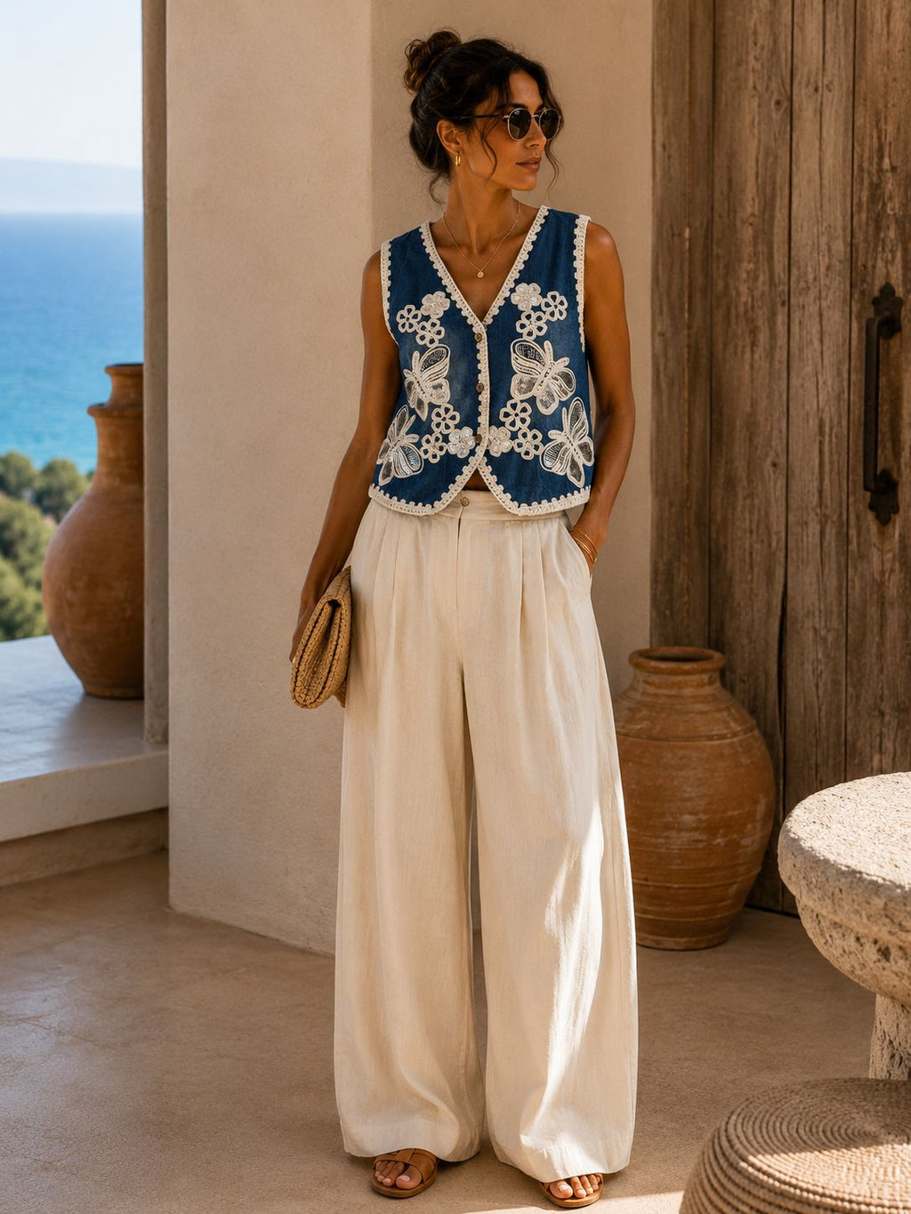 Premium Crocia Handwork Vest