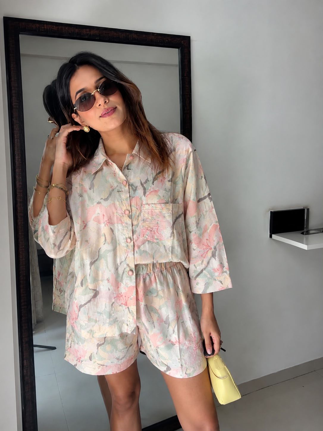 Pastel Breeze Shirt & Shorts Co-Ord Set