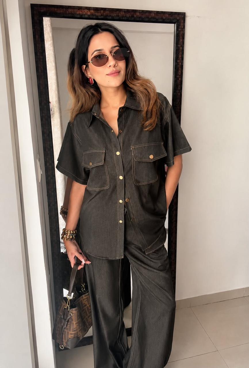 Executive Denim Co-Ord Set