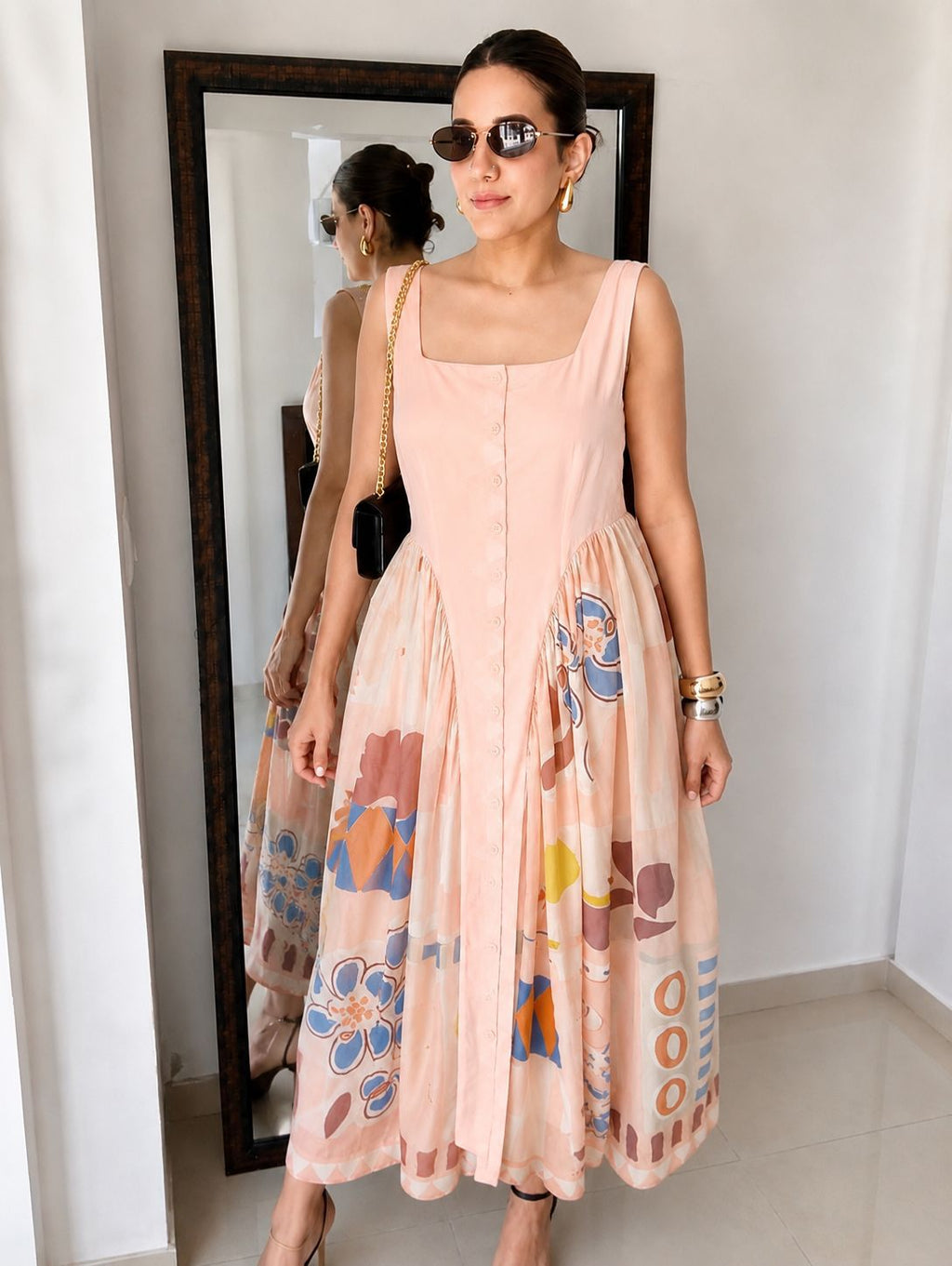 Aurora Art Print Maxi Dress