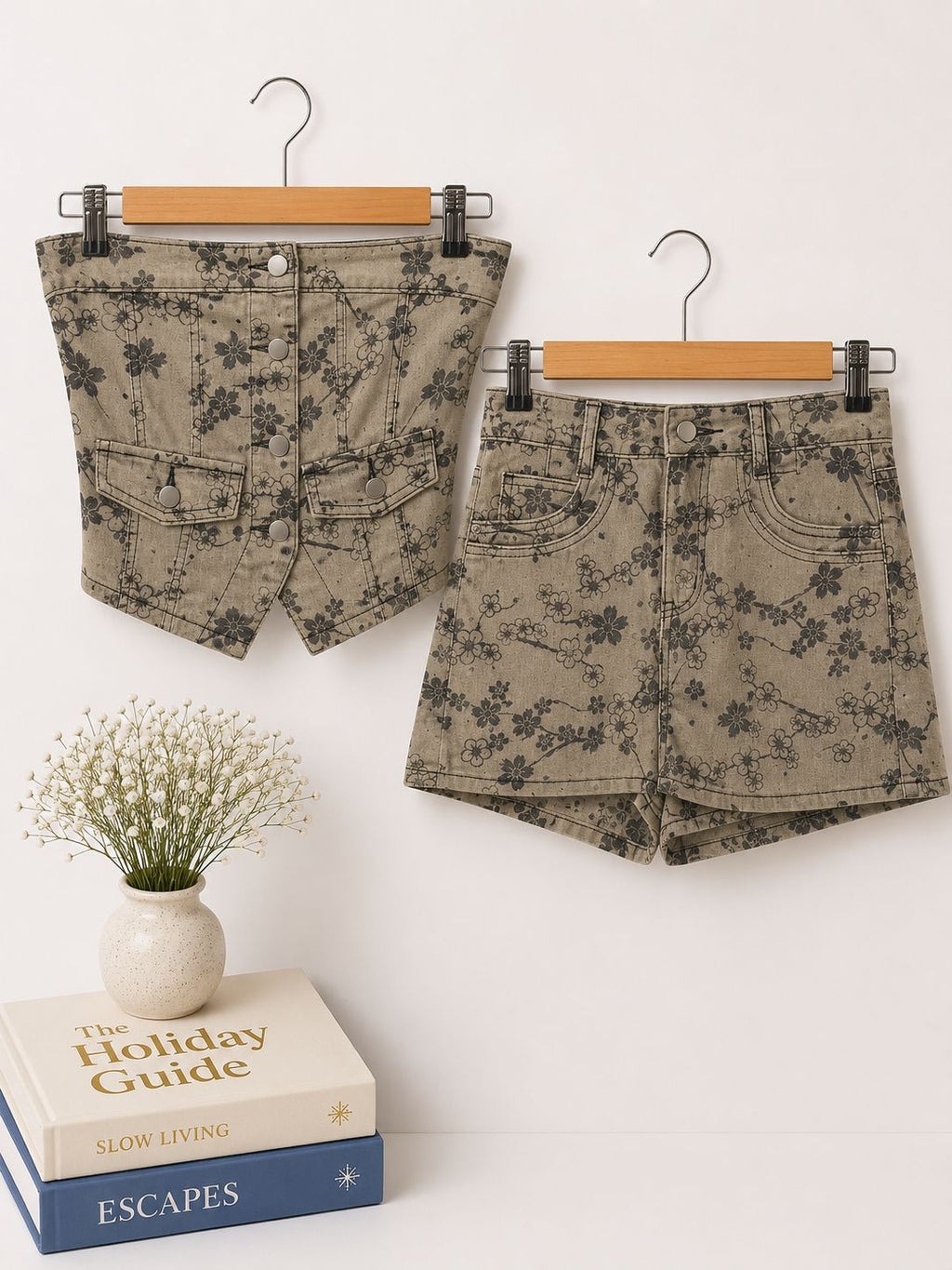 Luna Floral Denim Co-Ord Set