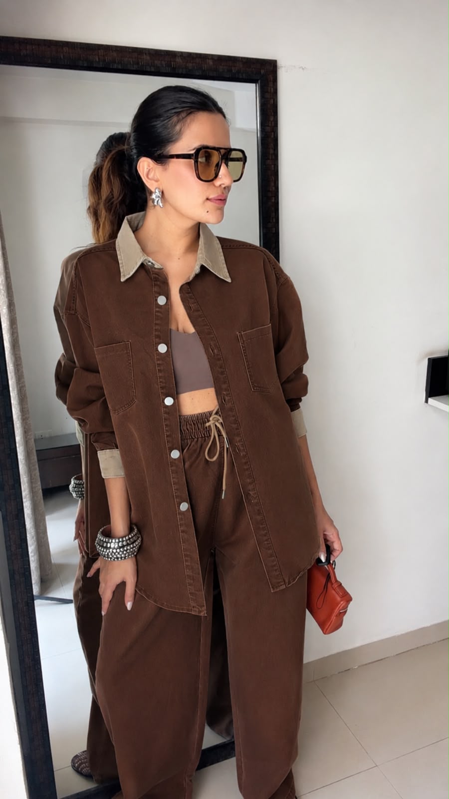 2-Piece Oversized Denim Co-ord Set